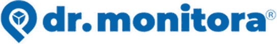Logotipo Dr. Monitora, patrocinador master da AJABASK